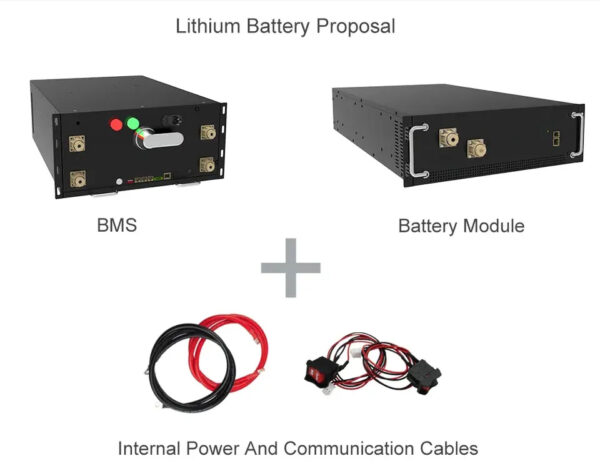 51.2v 100ah rack mounted lithium ion lfp battery storage (copy)