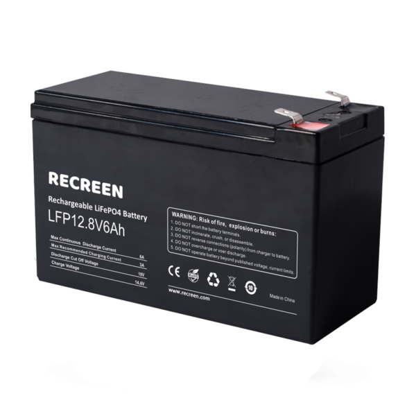 12.8v 6ah lead acid replacement lithium battery