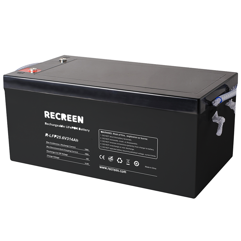 25.6v 314ah solar deep cycle lifepo4 lithium battery