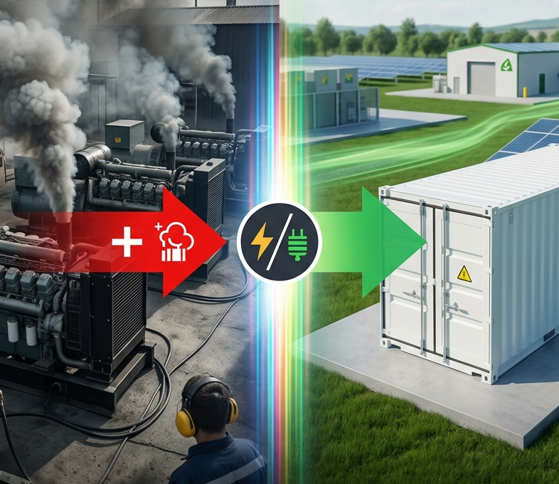 diesel generator vs energy storage system
